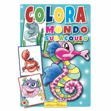 Libro da colorare il mondo subacqueo