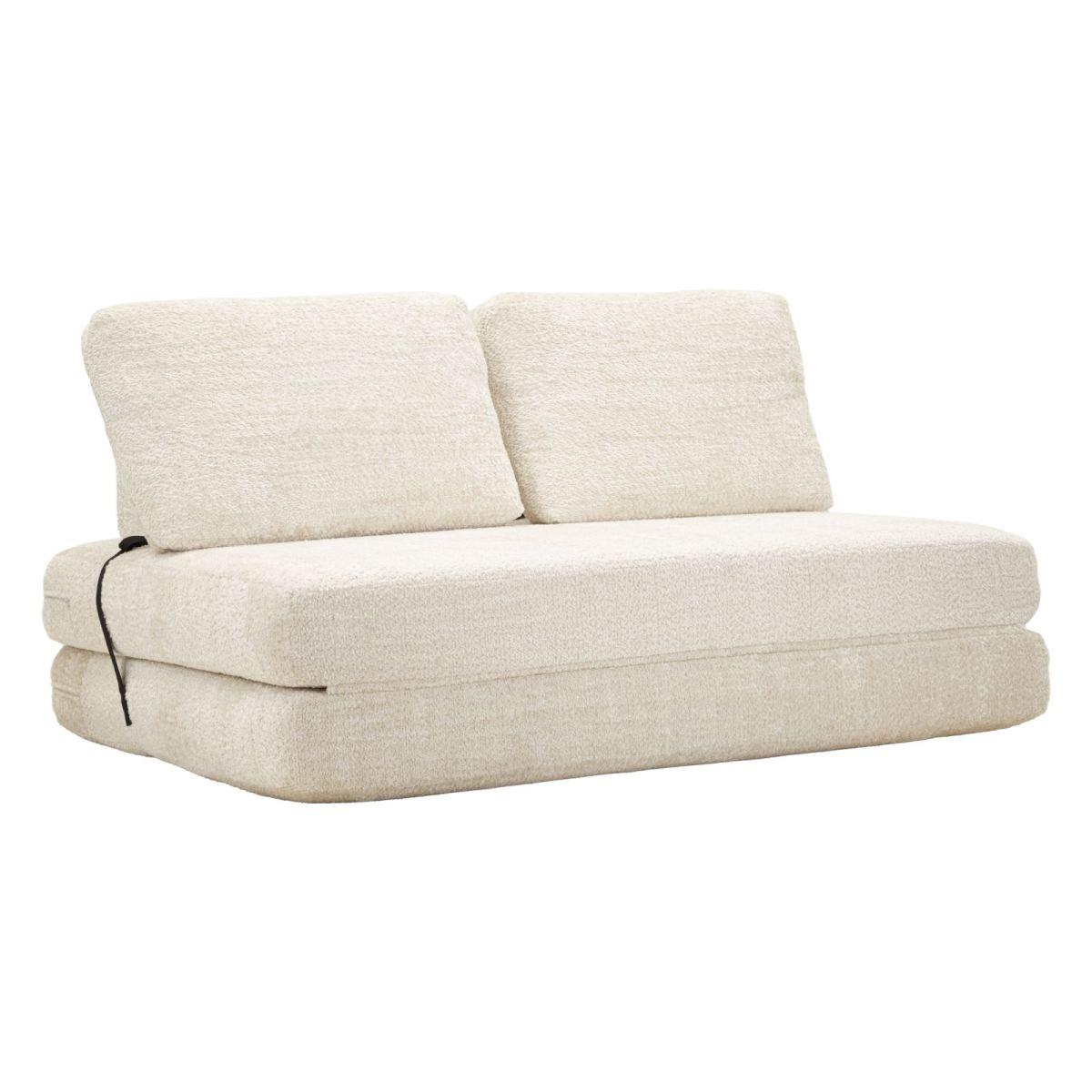 Divano/letto faster bianco cm 150x100x80  (compresso-misura letto cm213x150x18)
