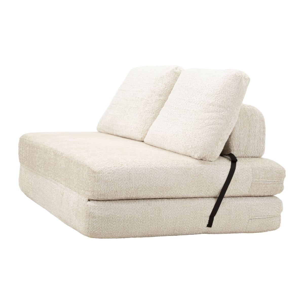 Divano/letto faster bianco cm 150x100x80  (compresso-misura letto cm213x150x18)