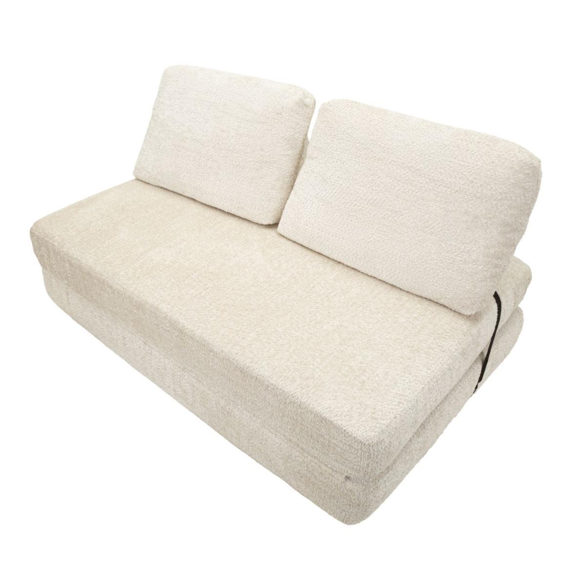 Divano/letto faster bianco cm 150x100x80  (compresso-misura letto cm213x150x18)