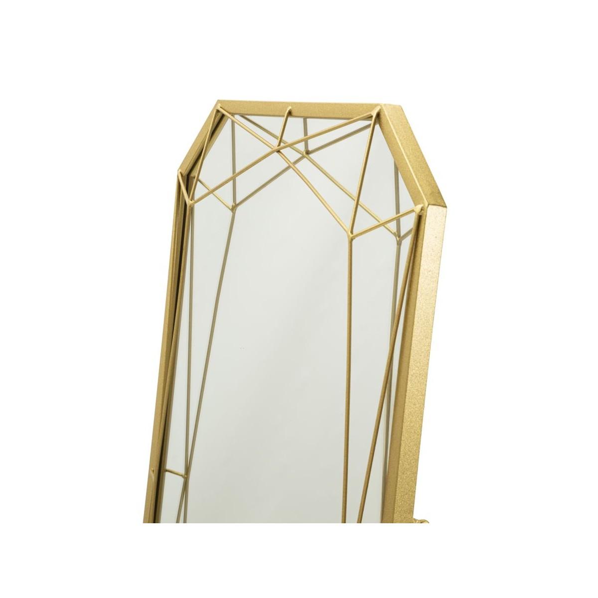 Specchio da terra gold cm 46x2-54x153 (misura specchio cm 43x150)