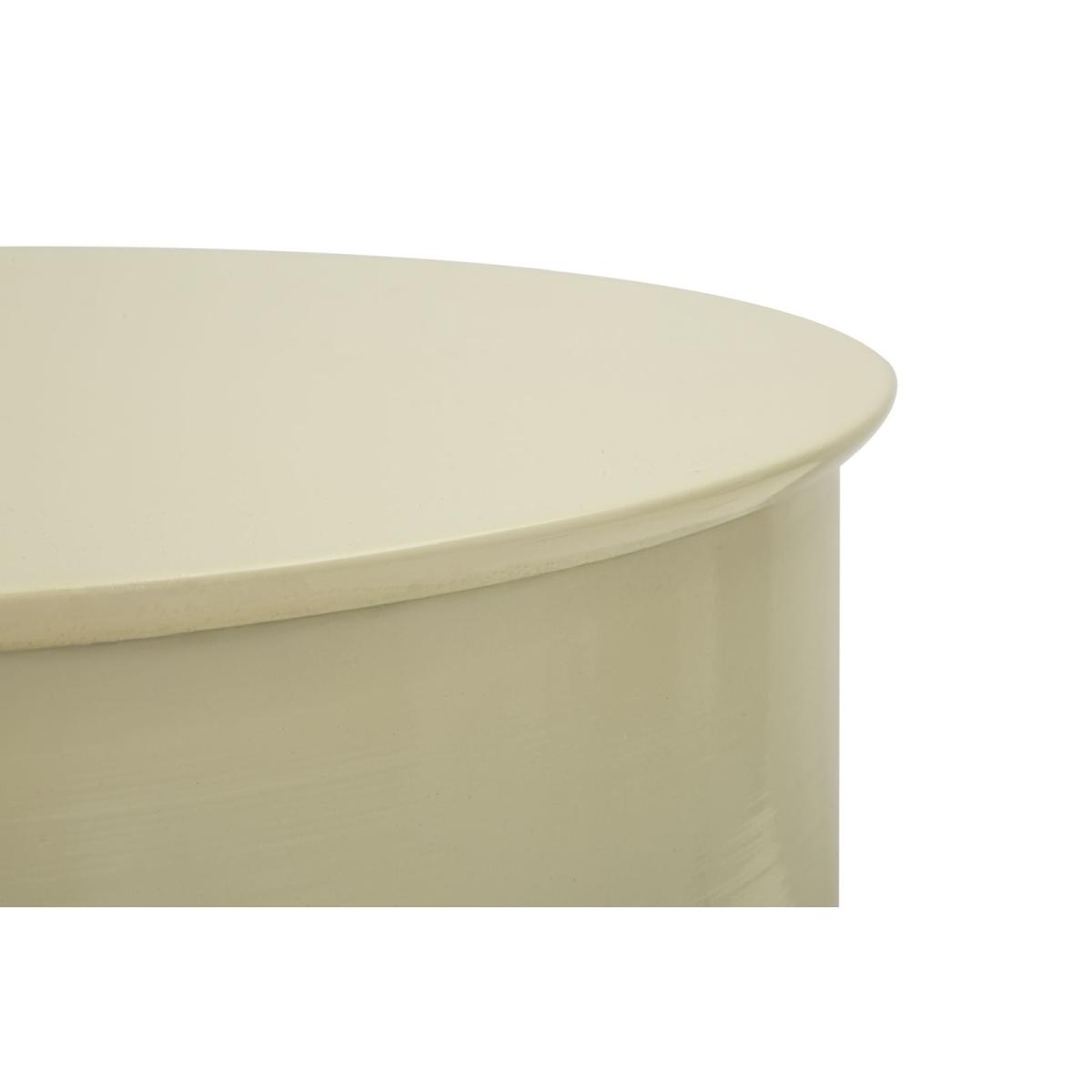 Tavolinetto in metallo oyi crema cm Ø 31x46