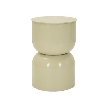 Tavolinetto in metallo oyi crema cm Ø 31x46