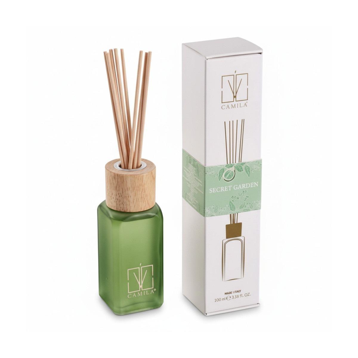 Diffusore 100 ml verde fragranza secret garden Camilia