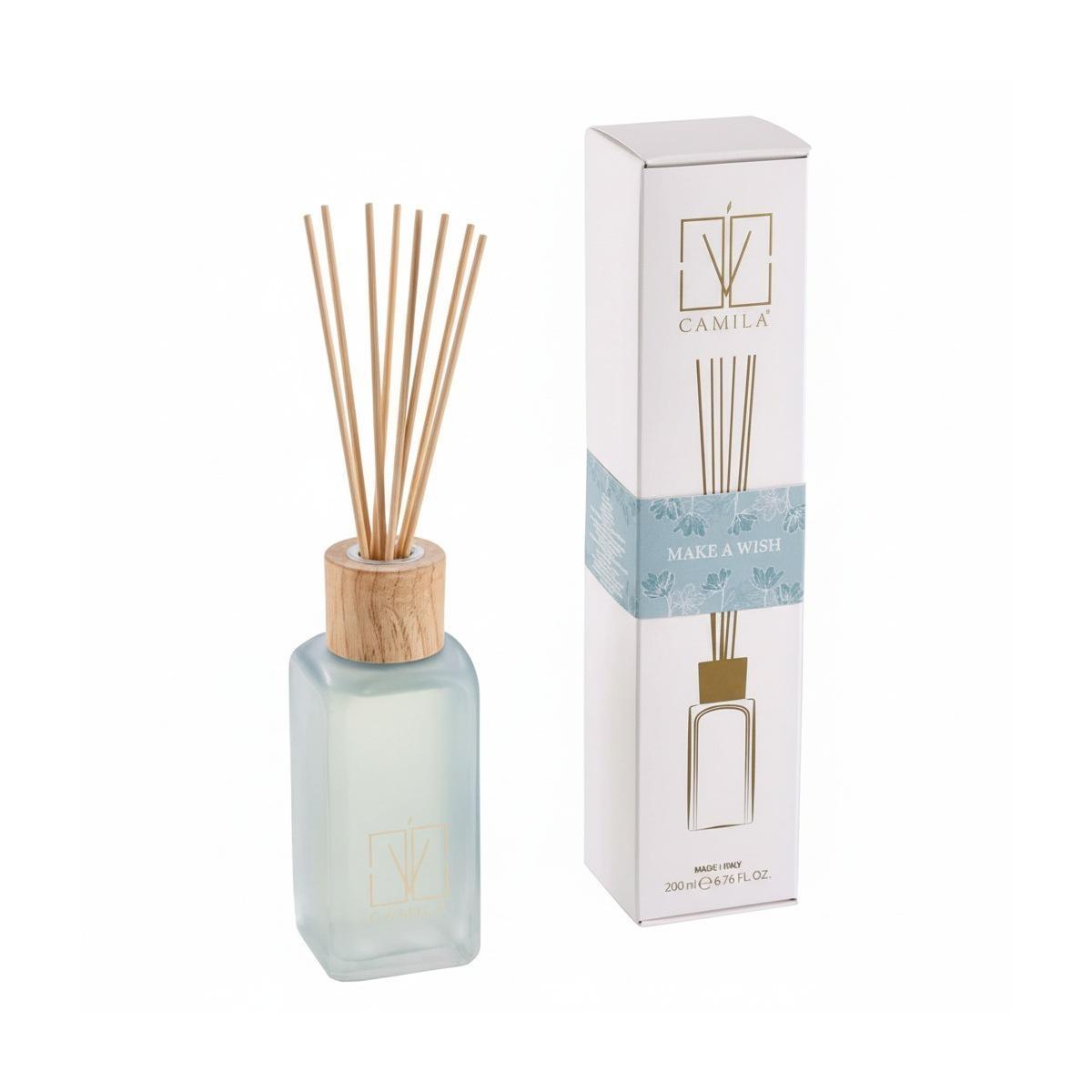 Diffusore 200 ml celeste fragranza make a wish Camilia