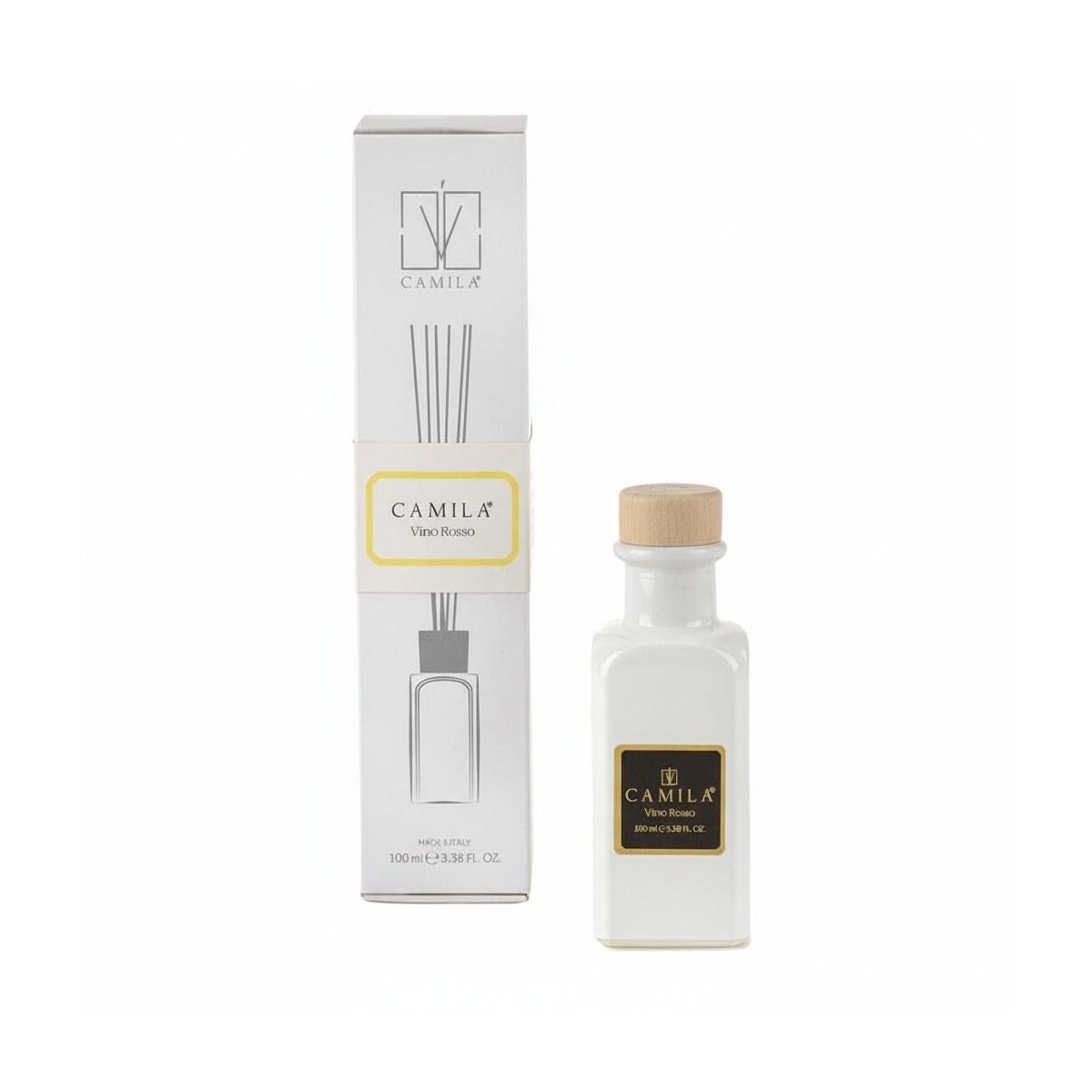 Diffusore Elegance 100 ml bianco fragranza vino rosso Camilia