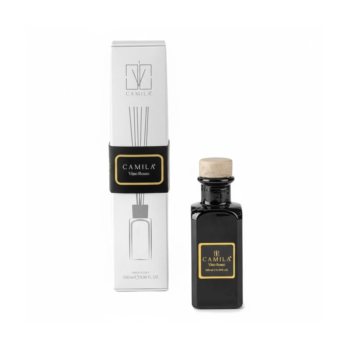 Diffusore Elegance 100 ml nero fragranza vino rosso Camilia