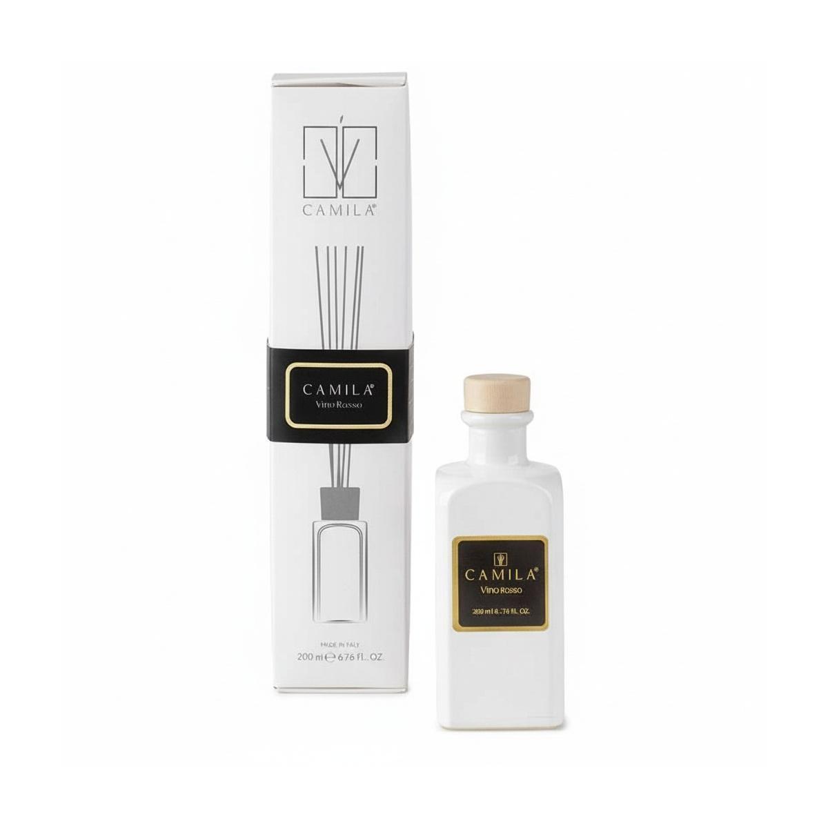 Diffusore Elegance 200 ml bianco fragranza vino rosso Camilia