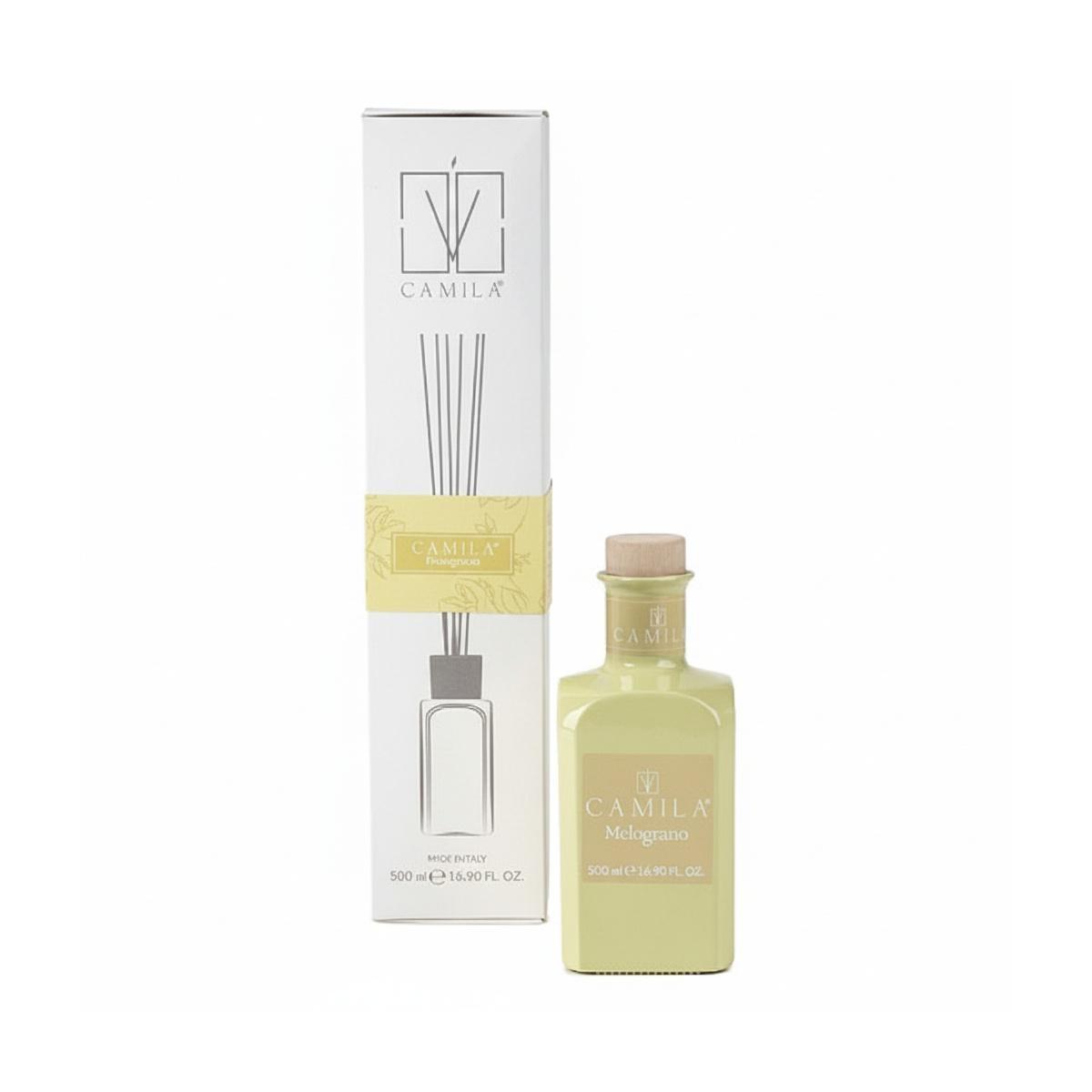 Diffusore Elegance 500 ml verde promessa fragranza melograno Camilia