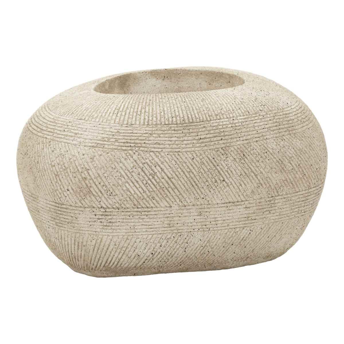 P/vaso da esterno stone cm 78,5x56x33,5 (apertura cm Ø 28)