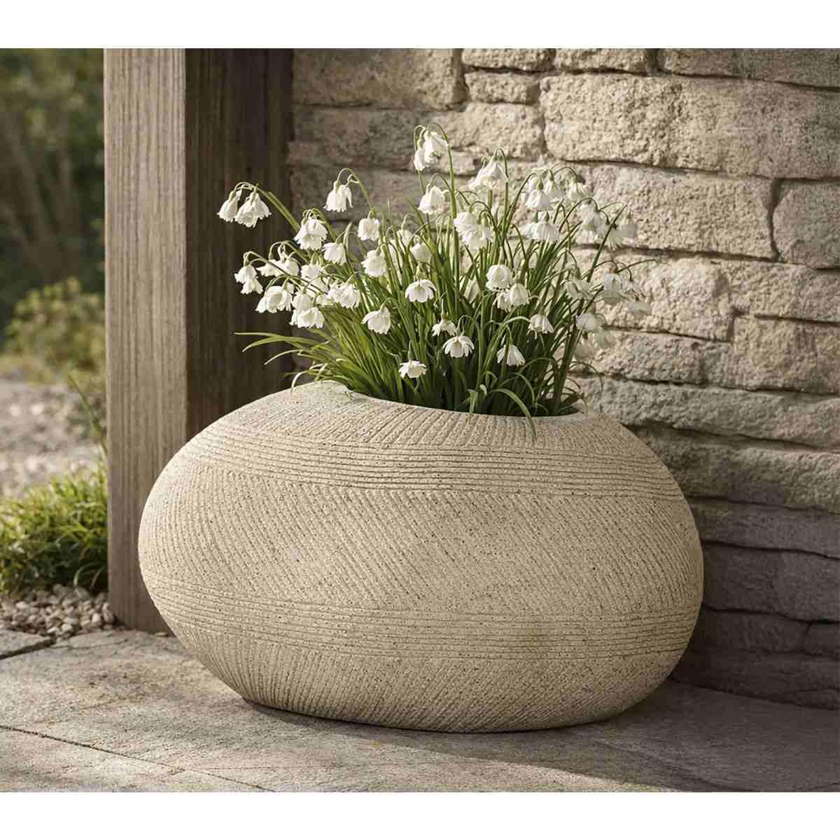 P/vaso da esterno stone cm 54,5x42,5x30