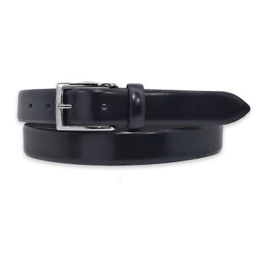 Cintura uomo made in italy in pelle abrasivata senza cuciture fibbia argento 30mm