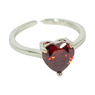 Anello regolabile con cristallo cuore Laura Biagiotti