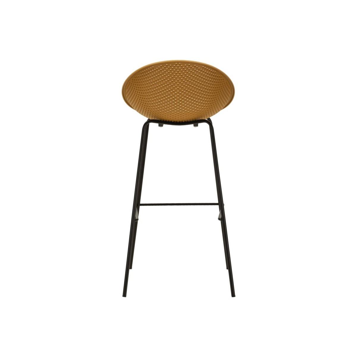 Sgabello bar ibiza senape set 2 pz cm 50x50x98 (altezza seduta cm 75)