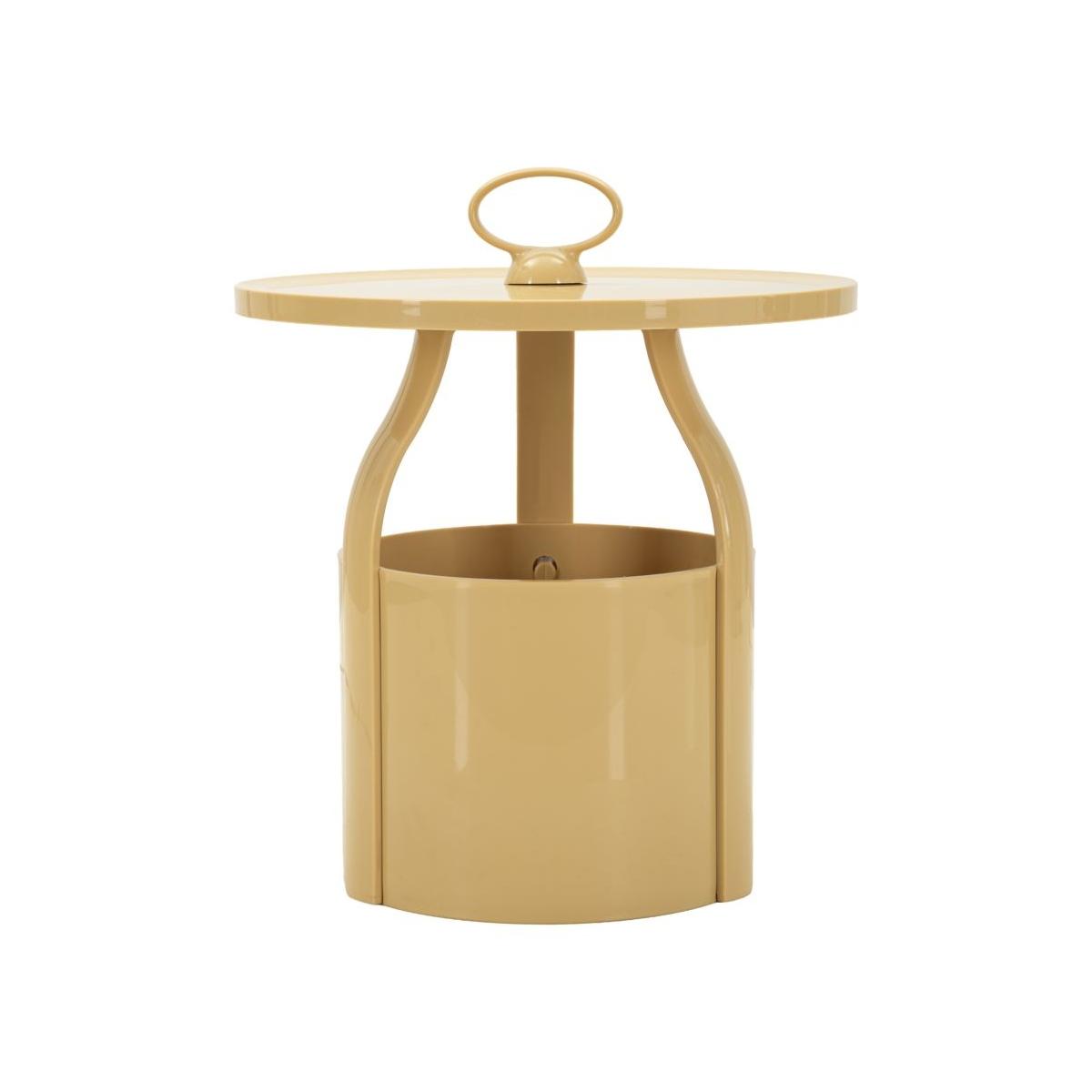 Tavolinetto p/giornali iris crema cm Ø 44x43<br><br>