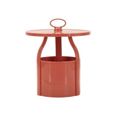 Tavolinetto p/giornali iris rosso cm Ø 44x43<br><br>