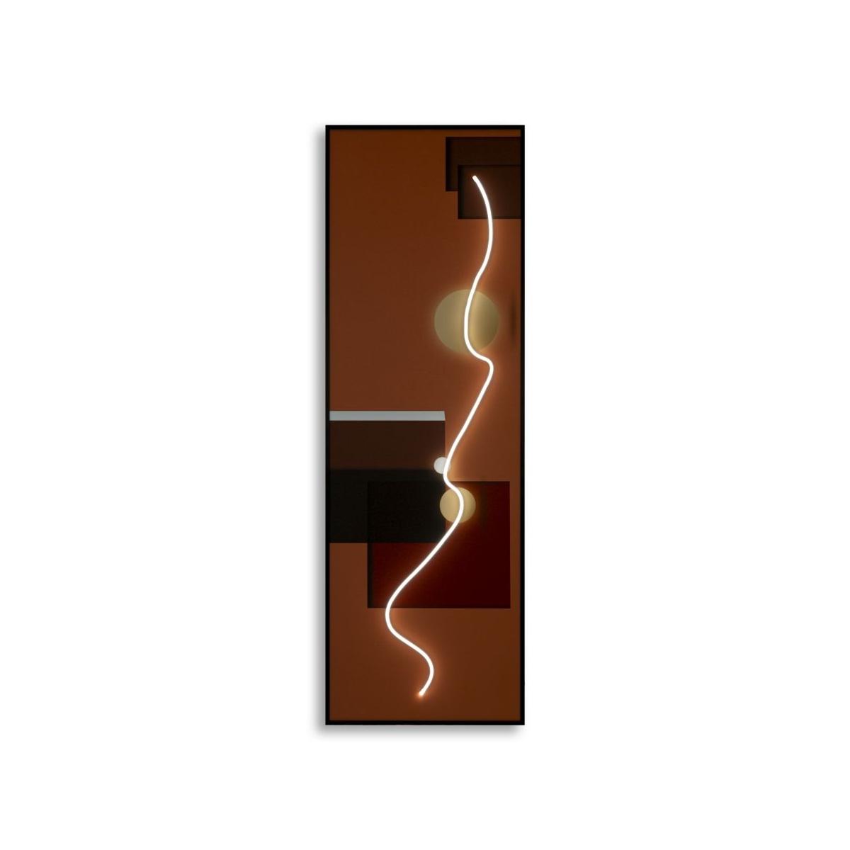 Stampa c/led su tela abstract cm 150x3,5x50