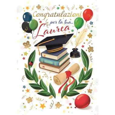 Biglietto auguri congratulazioni per la tua laurea