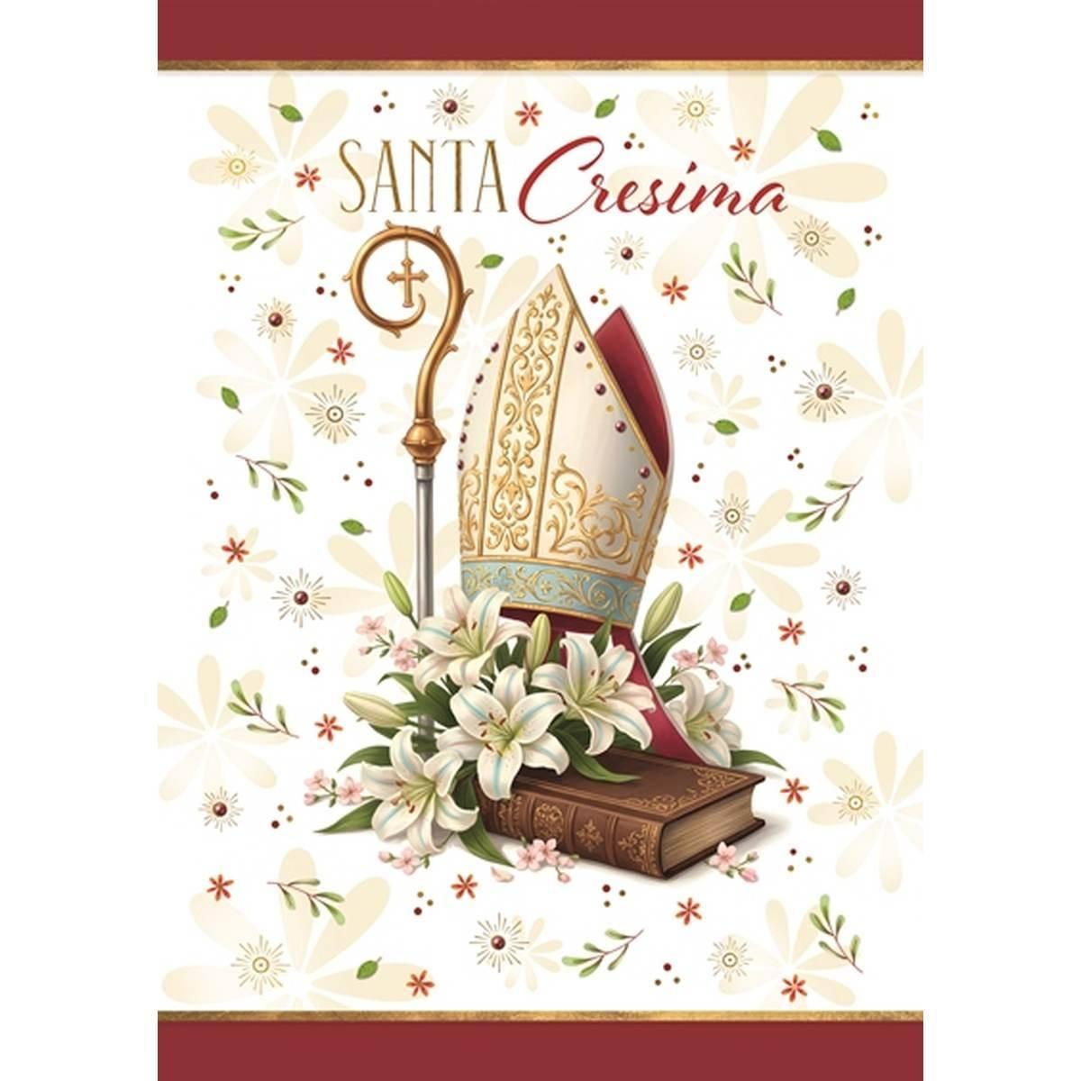 Biglietto auguri 2 soggetti santa cresima