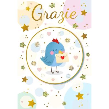 Biglietto auguri grazie
