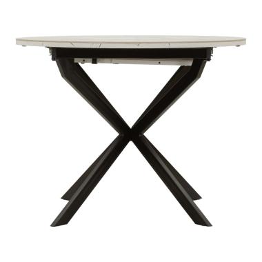 Tavolo da pranzo allungabile martin cm Ø 100x78 (aperto cm 140x100x78)