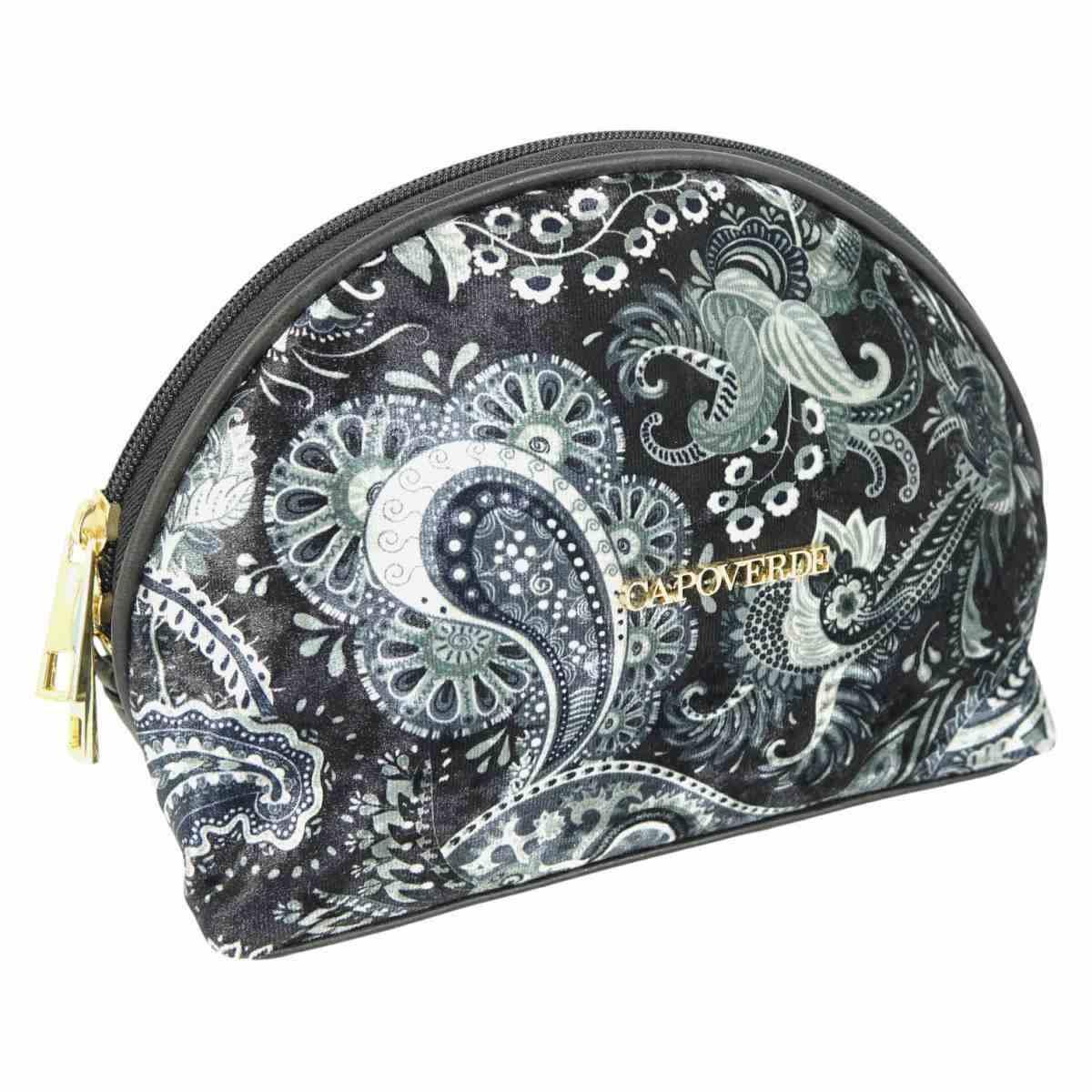 Tracollina donna in velluto fantasia paisley Capoverde Made in Italy