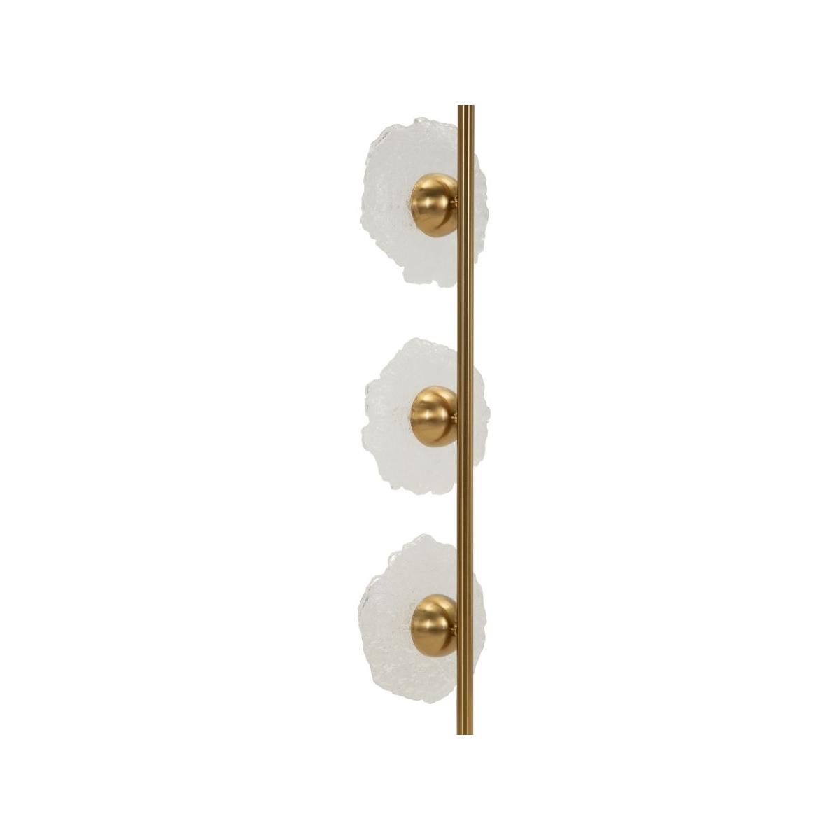 Lampadario emily verticale vetro trasparente cm 15x16x110