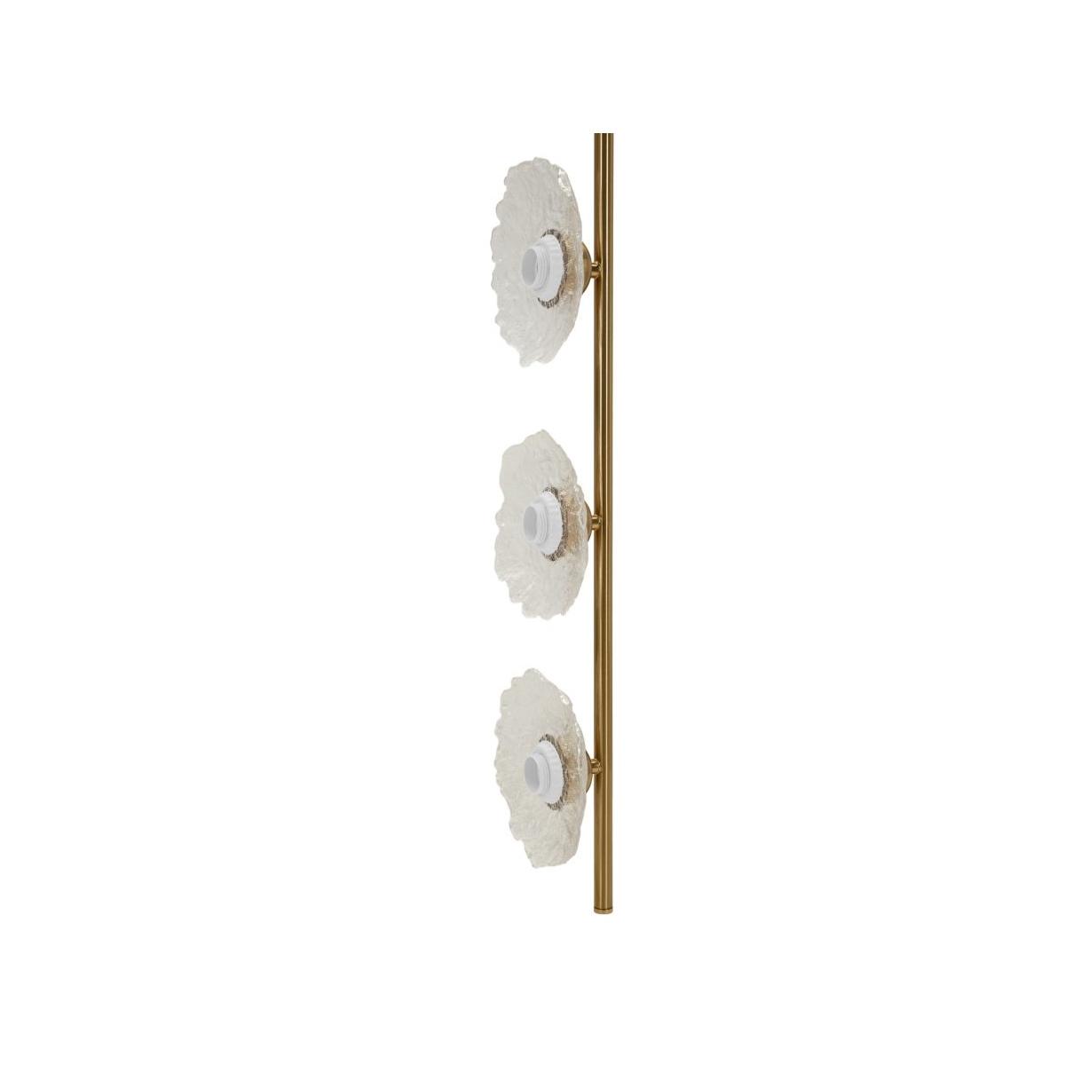 Lampadario emily verticale vetro trasparente cm 15x16x110