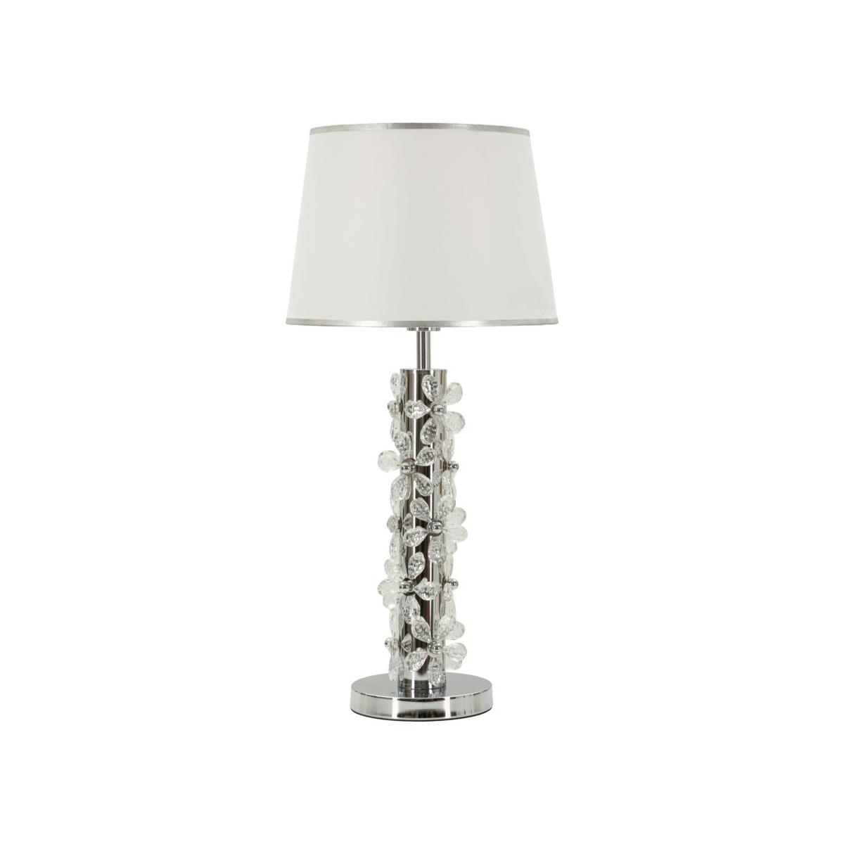 Lampada da tavolo silver flower cm Ø 35x74