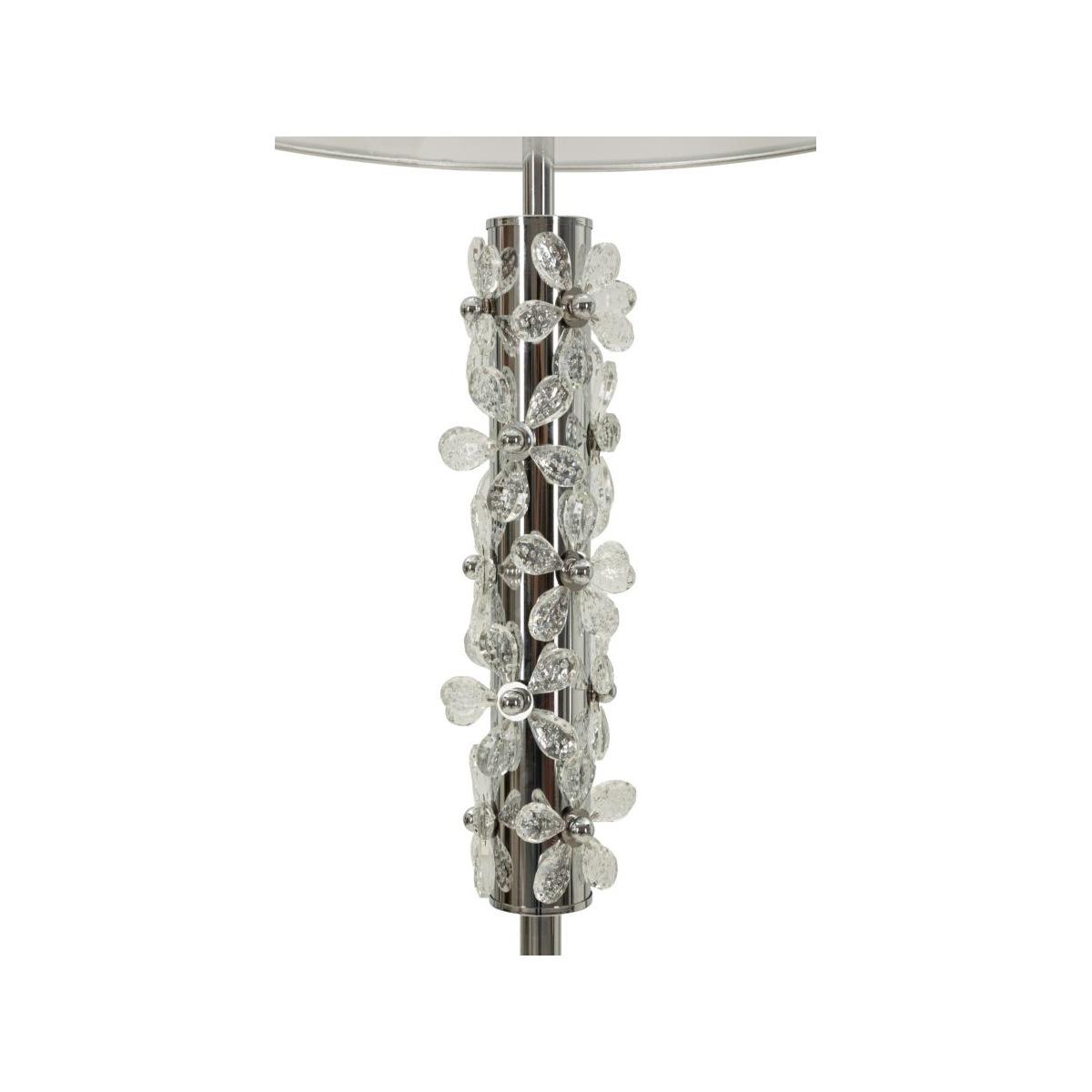 Lampada da tavolo silver flower cm Ø 35x74