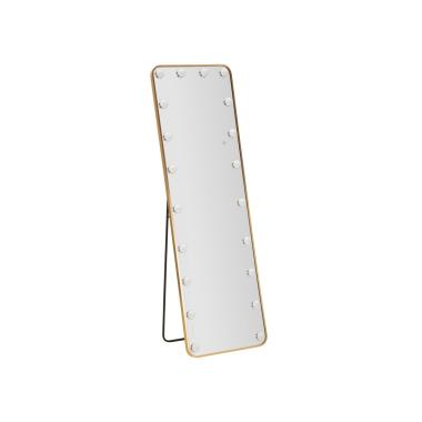 Specchio da terra led hollywood rett. cm 50x6-45x160 (3 tonalita' di luci)