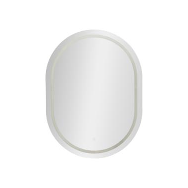 Specchio da muro led simple ovale cm 60x3,5x80 (3 tonalita' di luce)