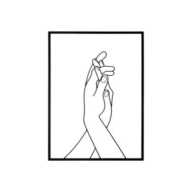 Pannello in ferro simply hands cm 40x1x55