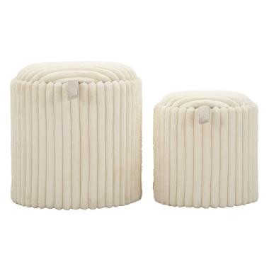 Puff goteborg coppia cm Ø 40x42-31x32