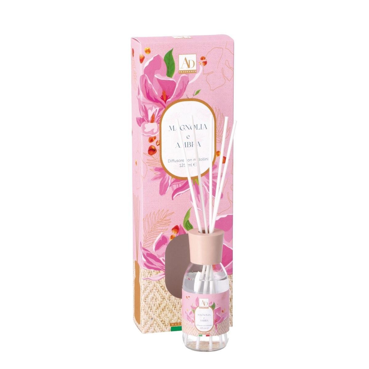 Diffusore di fragranza con midollini magnolia e ambra 125 ml