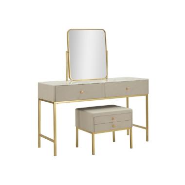 Toletta luxury c/specchio e sgabello cm 120x45x75-50x4x60-50x40x45<br><br>