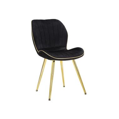 Sedia paris space nera /gold set 2 pz cm 46x58x77