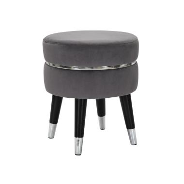 Sgabello paris grigio/silver cm Ø 35x40,5