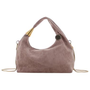 Borsa sacca con tracollina donna effetto scamosciato Marina Galanti