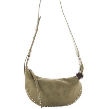 Borsa tracolla donna effetto scamosciato con borchie Marina Galanti