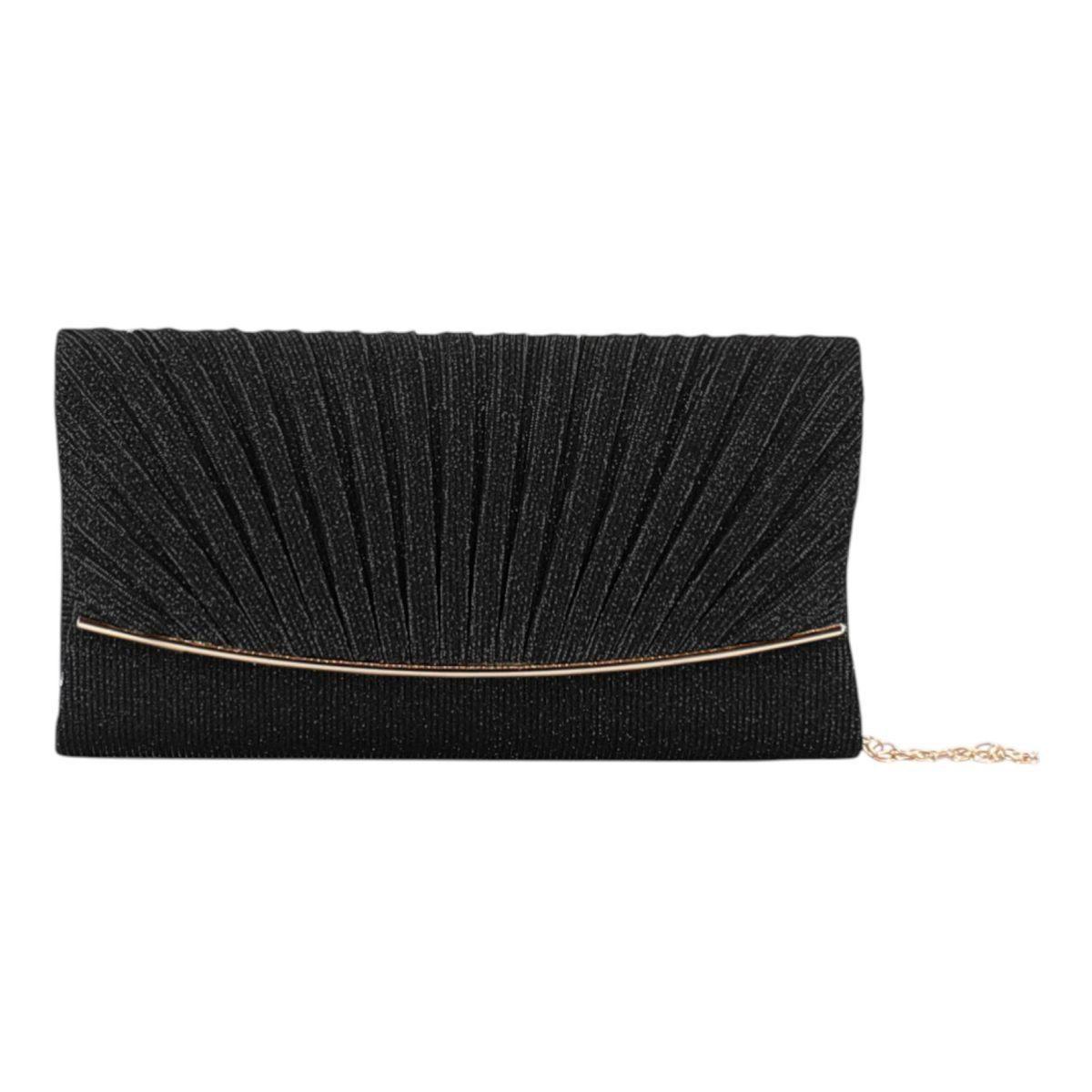 Borsa cerimonia donna in tessuto glitter arricciato Marina Galanti