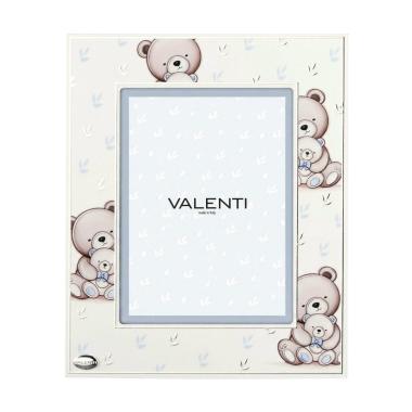 Cornice portafoto bimbo orsetti celeste 13x18 cm Valenti