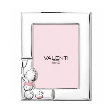 Cornice portafoto bimba 13x18 cm orsetto toys rosa Valenti