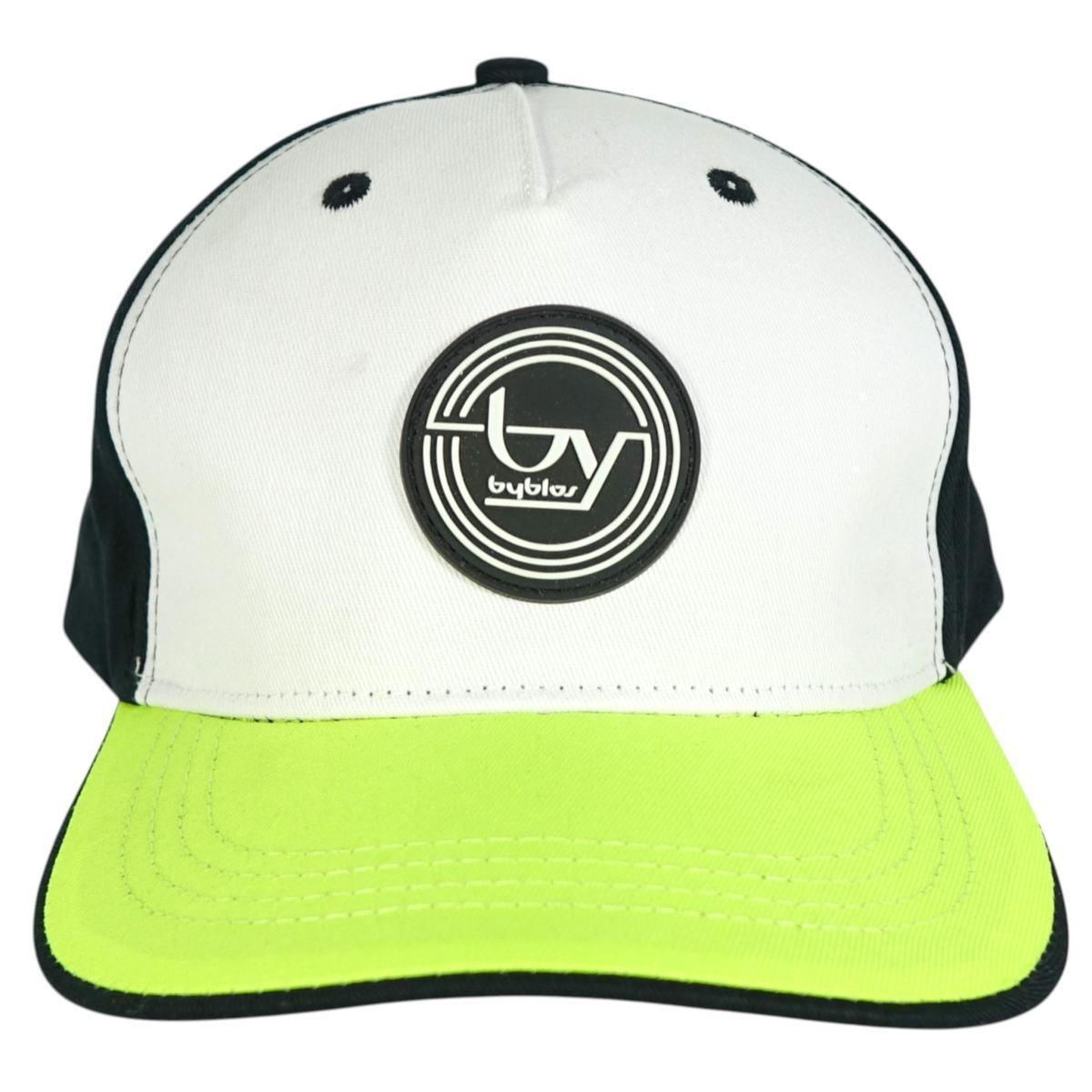 Cappello in tessuto con visiera fluo Byblos