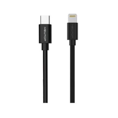 Cavo di ricarica nero CU07 Type-c Simply Lightning 100cm 27W Newtop