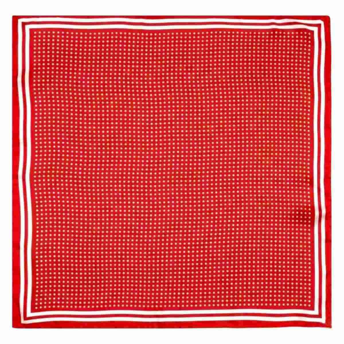 Foulard donna in seta motivo puntinato Capoverde