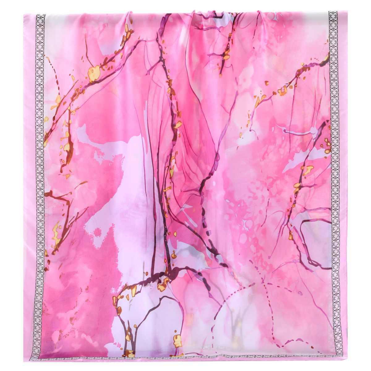 Foulard donna in seta stampa marmorizzata Capoverde