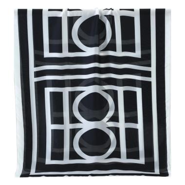 Foulard donna in seta motivo geometrico Capoverde
