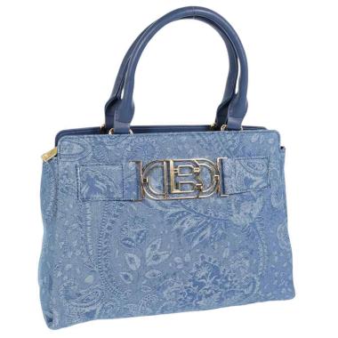 Borsa donna a mano in jeans motivo paisley linea Magby Laura Biagiotti