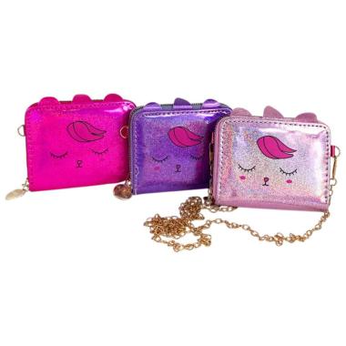 Portafoglio bimba metallizzato unicorno sweet dream Le Kikke
